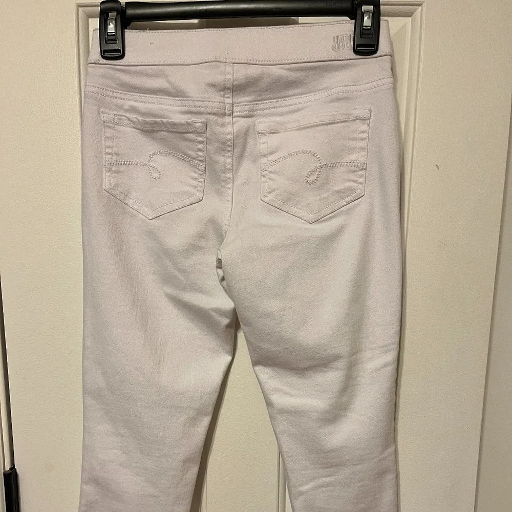 NWOT Justice white cropped jeggings size 12